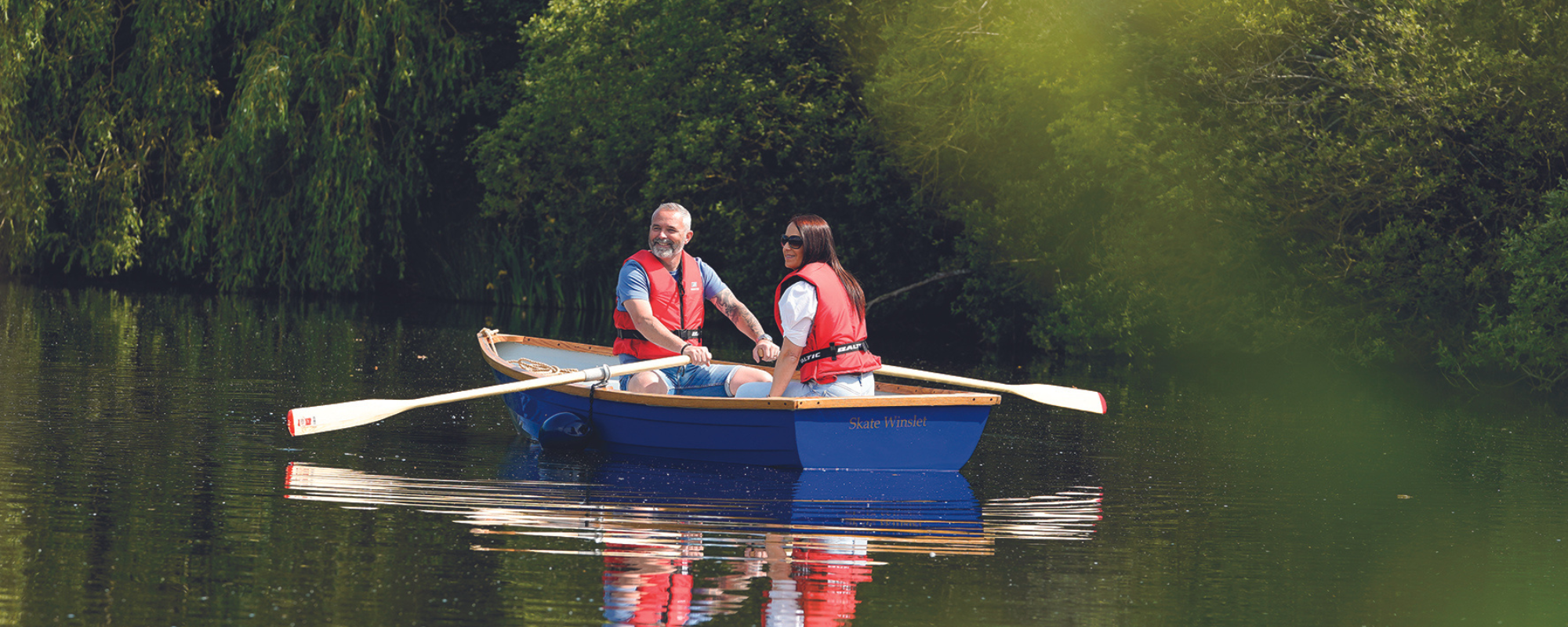 The Boating Lake at Potters Resorts Five Lakes